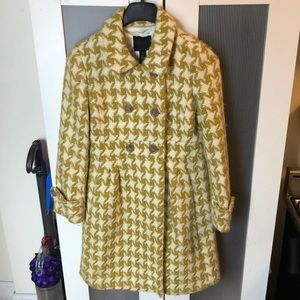 J. Crew wool houndstooth winter coat